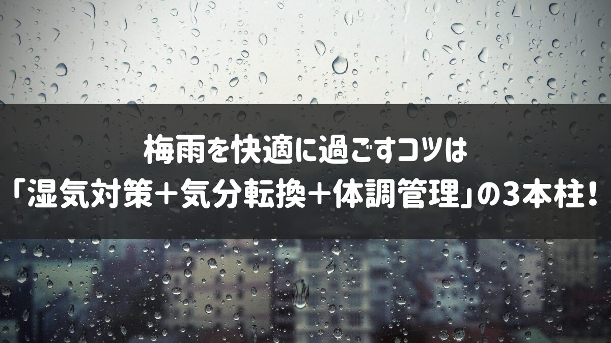 梅雨 快適な過ごし方